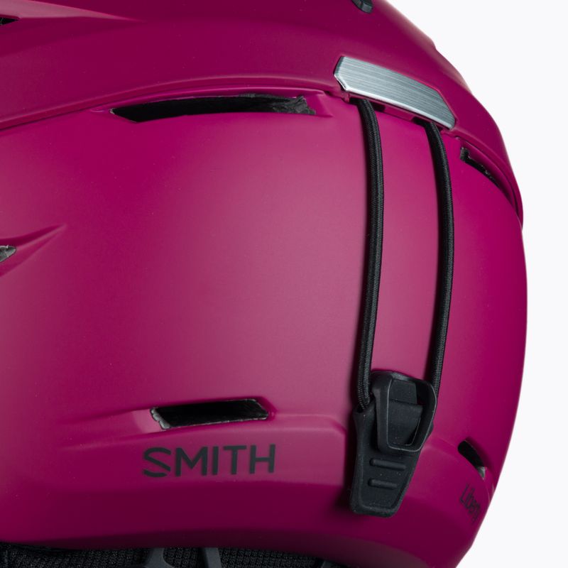 Шолом лижний жіночий  Smith Liberty Mips бордовий E0063009C5155 7