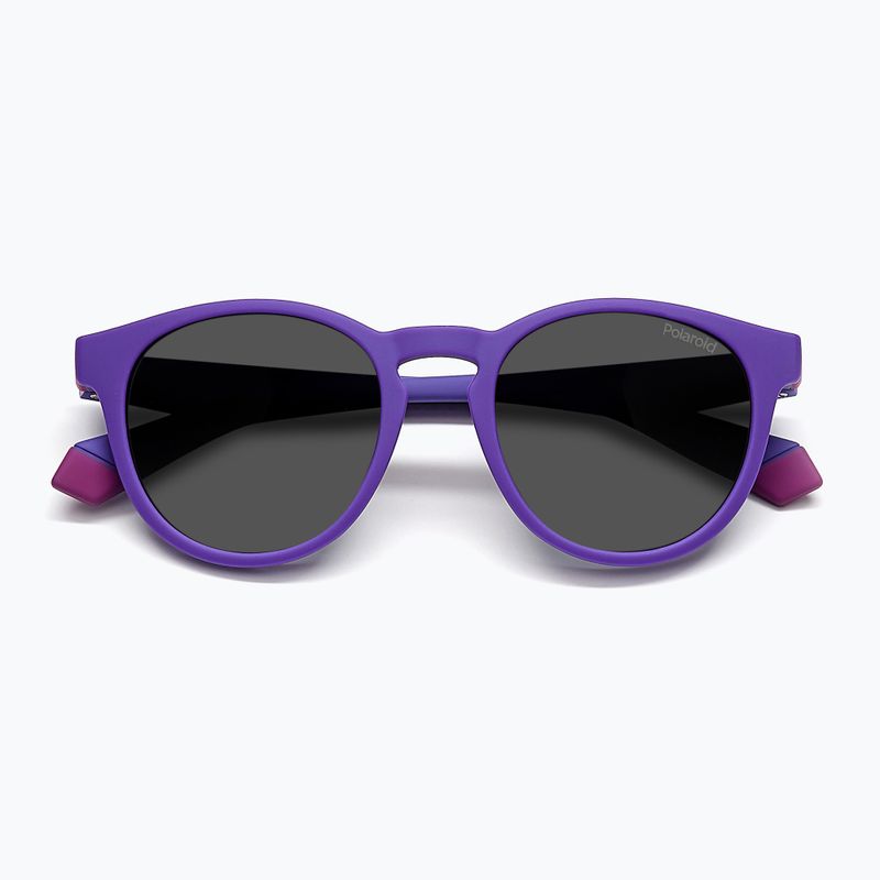 Окуляри сонцезахисні дитячі Polaroid PLD 8048/S lilac violet/grey polarized 4