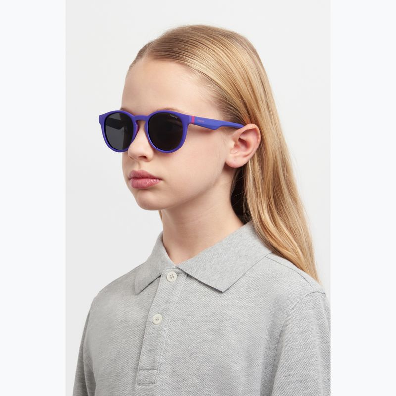 Окуляри сонцезахисні дитячі Polaroid PLD 8048/S lilac violet/grey polarized 7