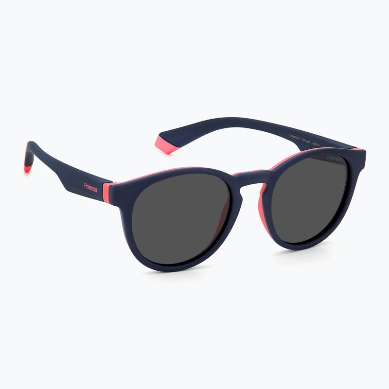 Окуляри сонцезахисні дитячі Polaroid PLD 8048/S blue pink/grey polarized