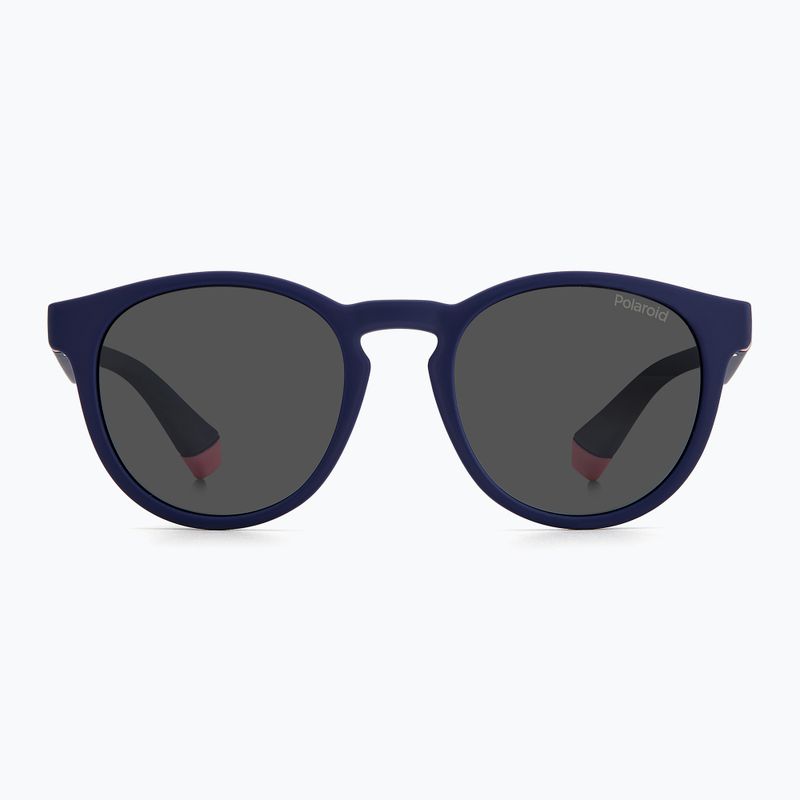 Окуляри сонцезахисні дитячі Polaroid PLD 8048/S blue pink/grey polarized 3