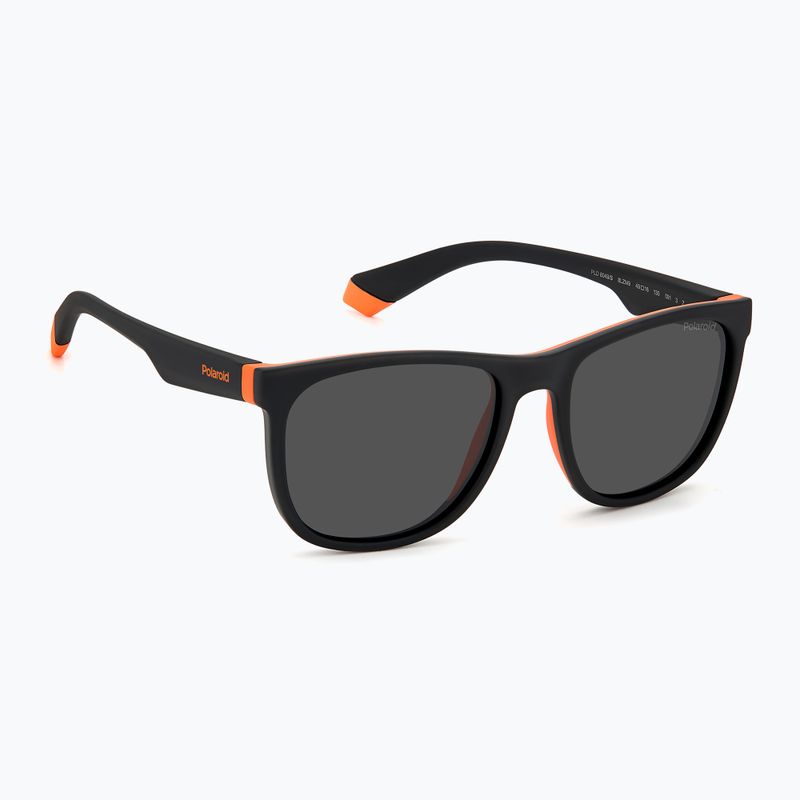 Окуляри сонцезахисні дитячі Polaroid PLD 8049/S black orange/grey polarized
