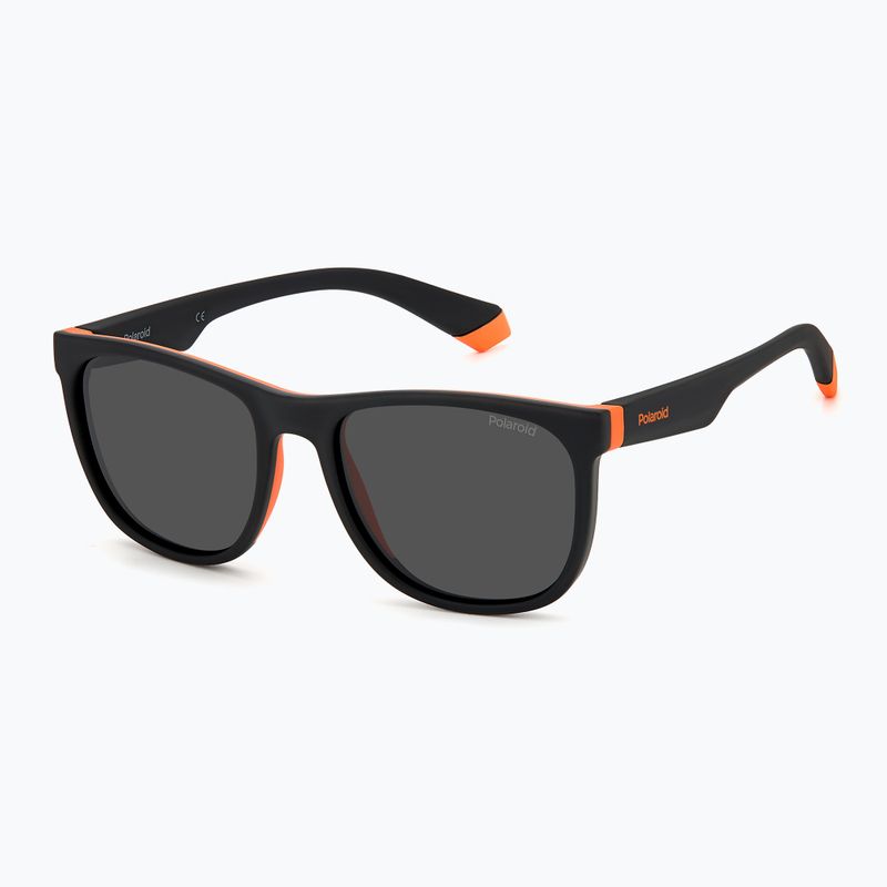 Окуляри сонцезахисні дитячі Polaroid PLD 8049/S black orange/grey polarized 2