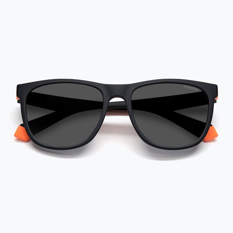 Окуляри сонцезахисні дитячі Polaroid PLD 8049/S black orange/grey polarized 4