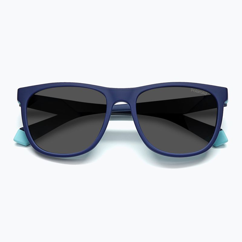Окуляри сонцезахисні дитячі Polaroid PLD 8049/S blue azure/grey polarized 4