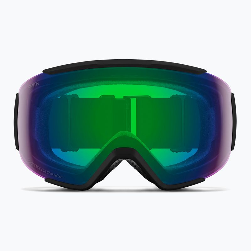 Окуляри лижні Smith Sequence OTG S2 black/chromapop everyday green mirror 2