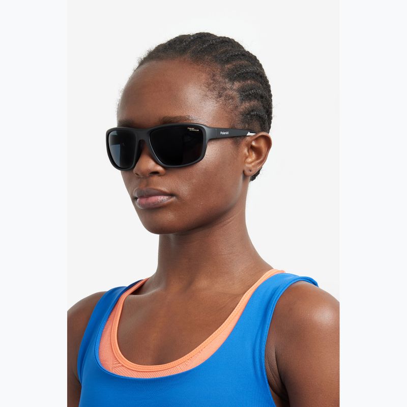 Окуляри сонцезахисні Polaroid PLD 7049/S matte black/grey polarized high contrast 7