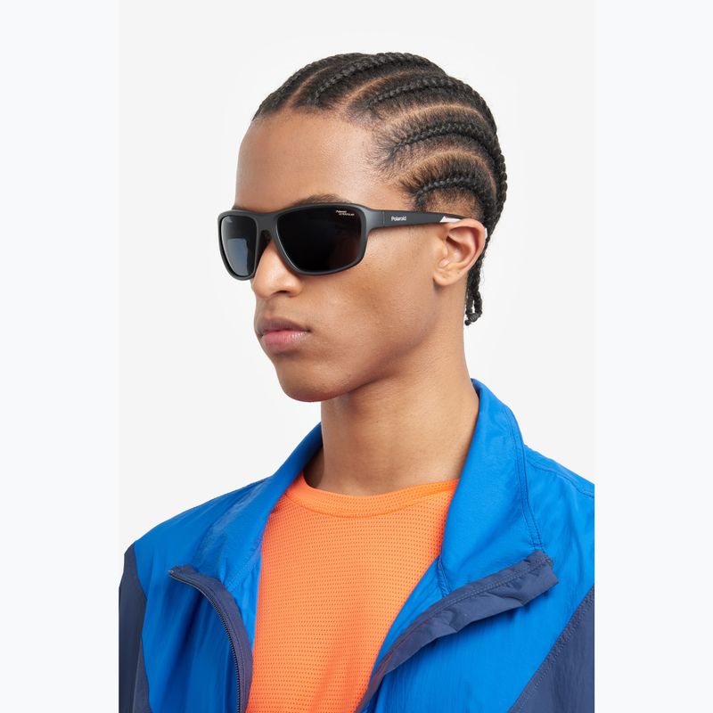 Окуляри сонцезахисні Polaroid PLD 7049/S matte black/grey polarized high contrast 9