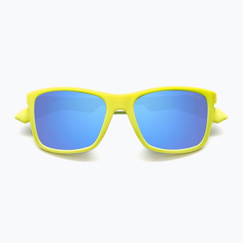Окуляри сонцезахисні дитячі Polaroid PLD 8053/S matte yellow azure/blue mirror polarized 4