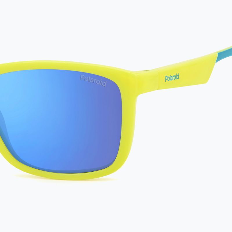 Окуляри сонцезахисні дитячі Polaroid PLD 8053/S matte yellow azure/blue mirror polarized 5