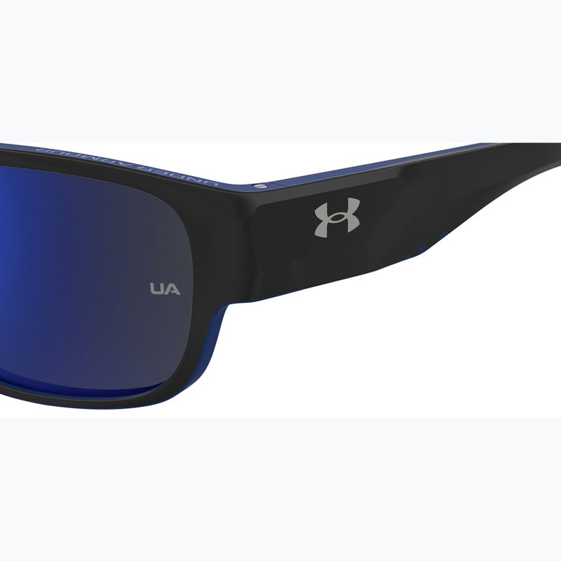 Окуляри сонцезахисні чоловічі Under Armour Scorcher matte black blue/blu sky mirror 7