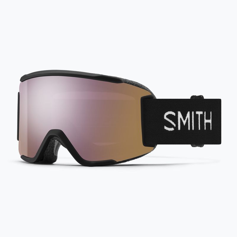 Окуляри гірськолижні Smith Squad S black/chromapop everyday rose gold mirror