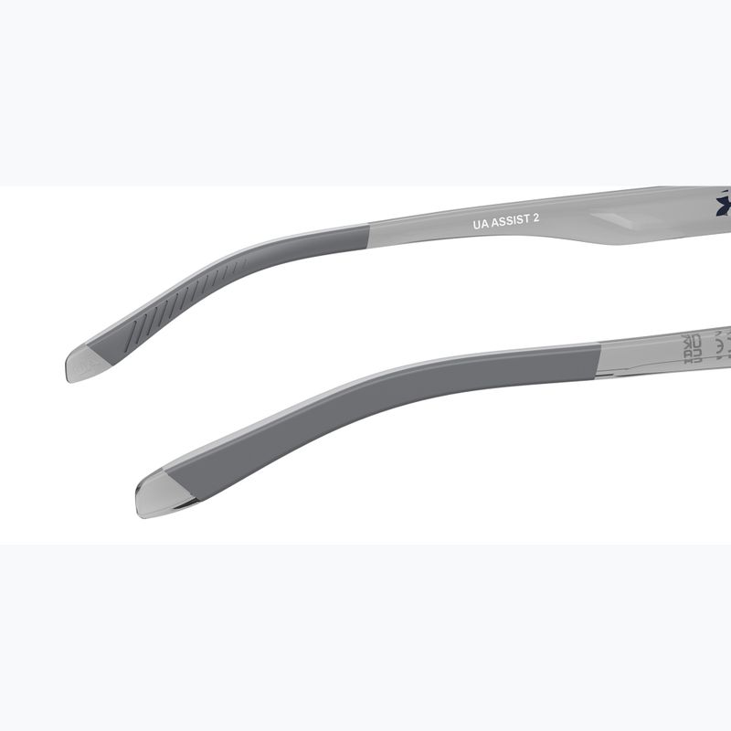 Окуляри сонцезахисні чоловічі Under Armour Assist 2 grey blue/grey blue multilayer polarized 8