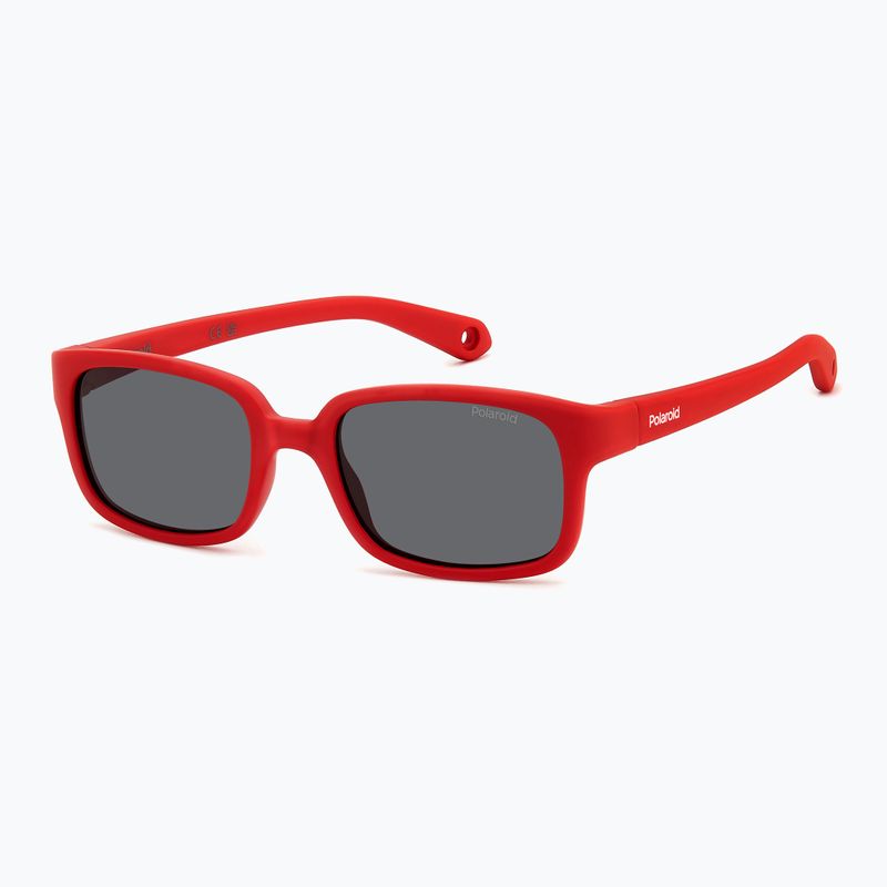 Окуляри сонцезахисні дитячі Polaroid PLD K008/S matte red/grey polarized 2
