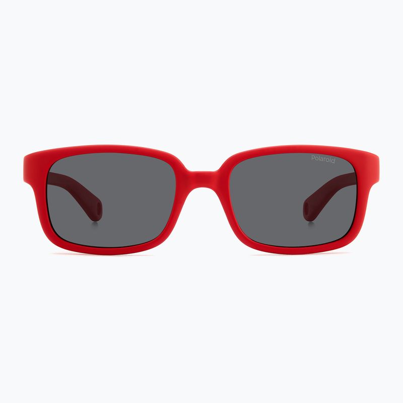 Окуляри сонцезахисні дитячі Polaroid PLD K008/S matte red/grey polarized 3