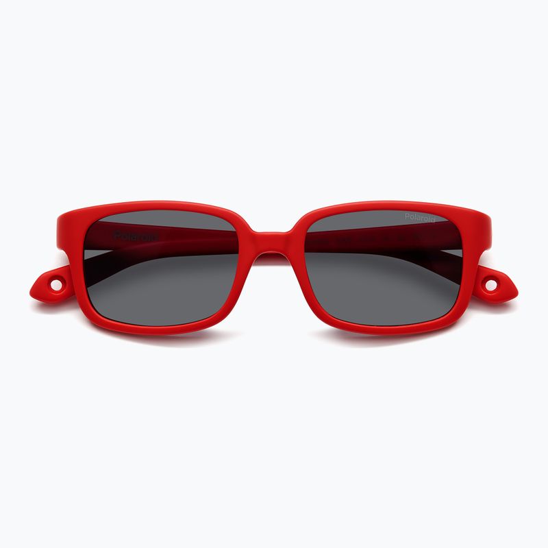 Окуляри сонцезахисні дитячі Polaroid PLD K008/S matte red/grey polarized 4
