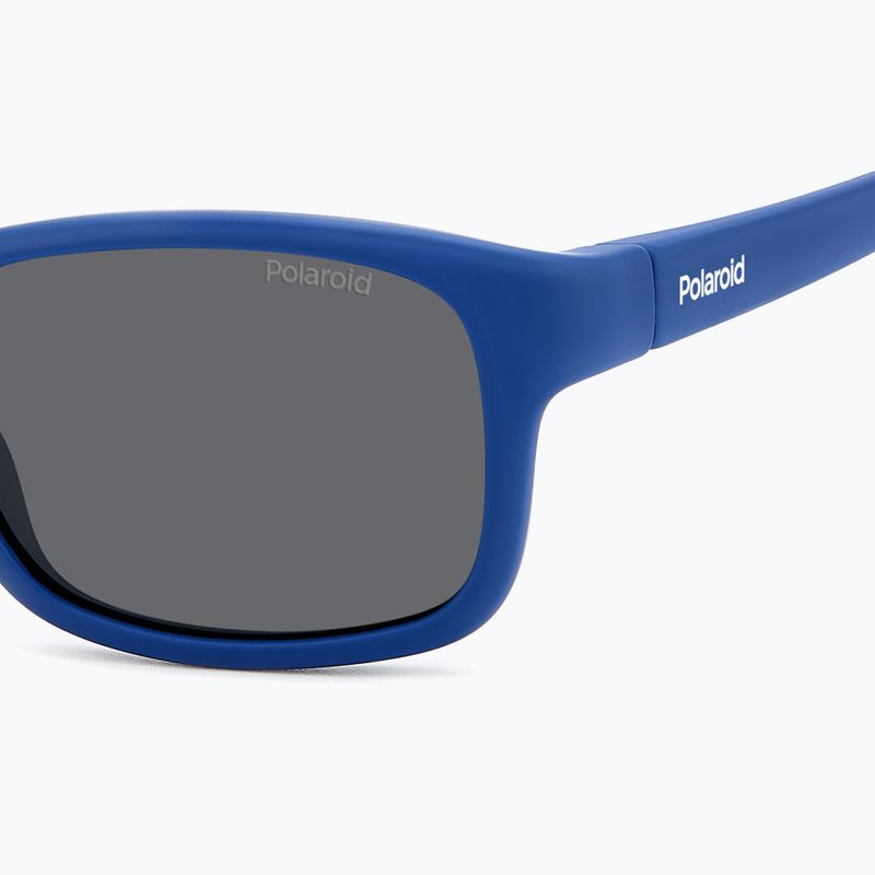 Окуляри сонцезахисні дитячі Polaroid PLD K008/S matte blue/grey polarized 5