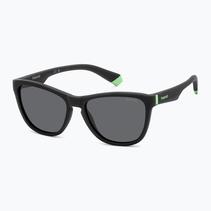 Окуляри сонцезахисні дитячі Polaroid PLD 8056/S matte black/grey polarized 2