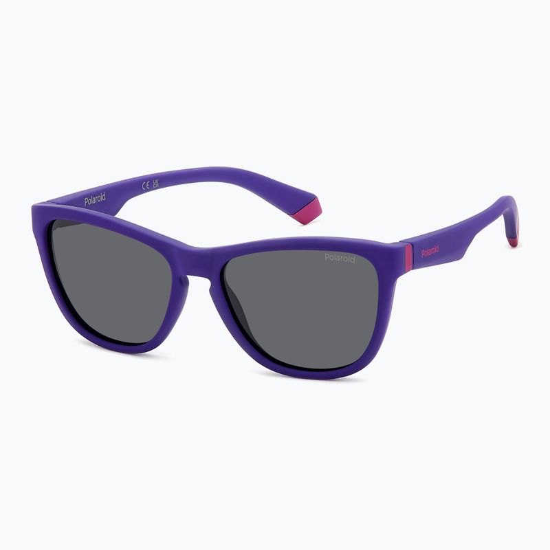 Окуляри сонцезахисні дитячі Polaroid PLD 8056/S matte violet/grey polarized 2