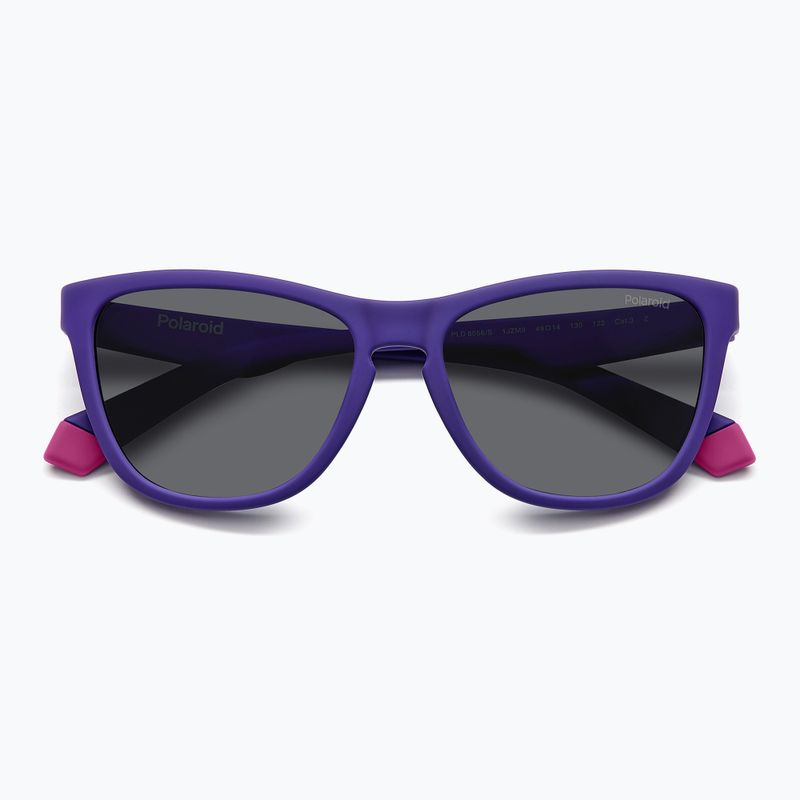 Окуляри сонцезахисні дитячі Polaroid PLD 8056/S matte violet/grey polarized 4