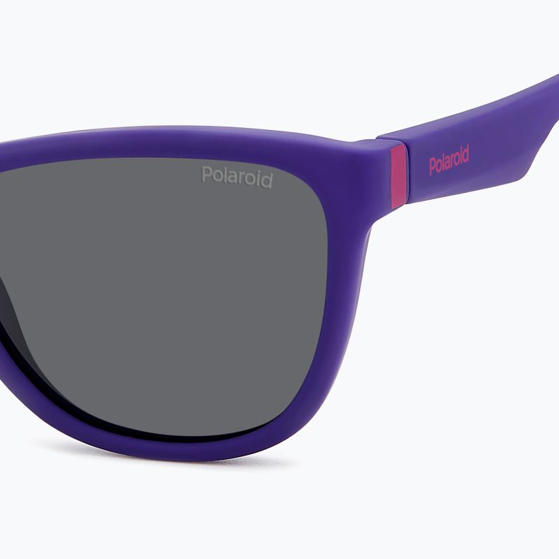 Окуляри сонцезахисні дитячі Polaroid PLD 8056/S matte violet/grey polarized 5