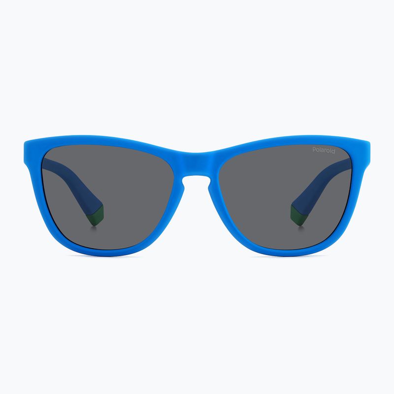 Окуляри сонцезахисні дитячі Polaroid PLD 8056/S matte blue/grey polarized 3