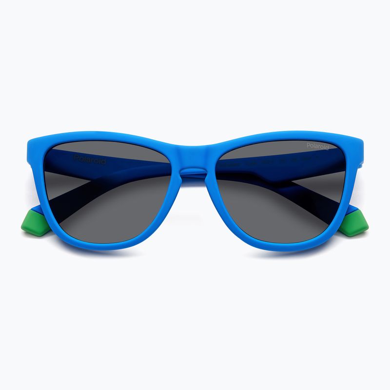Окуляри сонцезахисні дитячі Polaroid PLD 8056/S matte blue/grey polarized 4