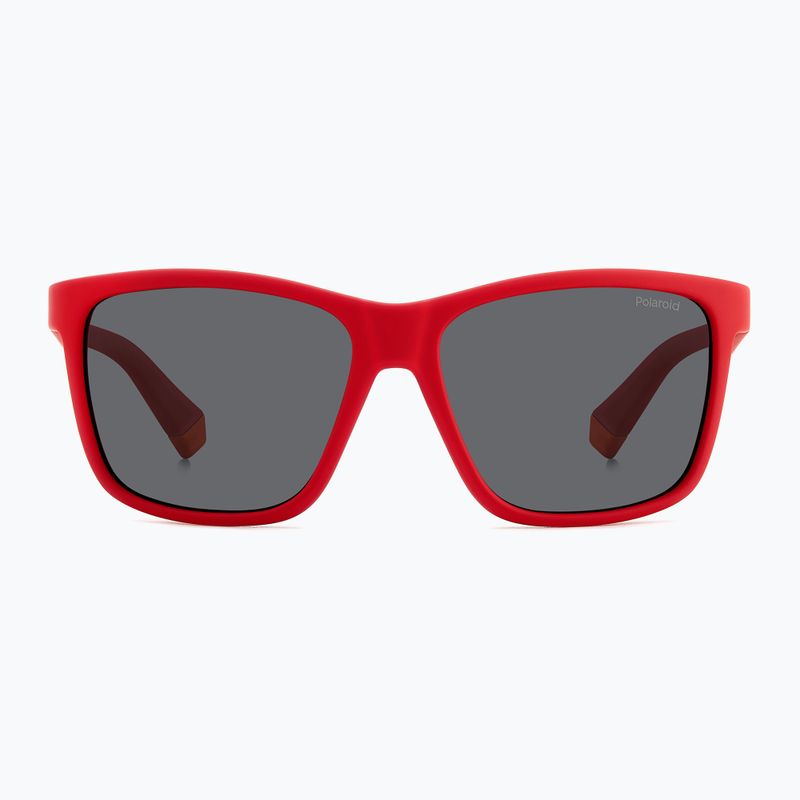 Окуляри сонцезахисні дитячі Polaroid PLD 8057/S matte red/grey polarized 3