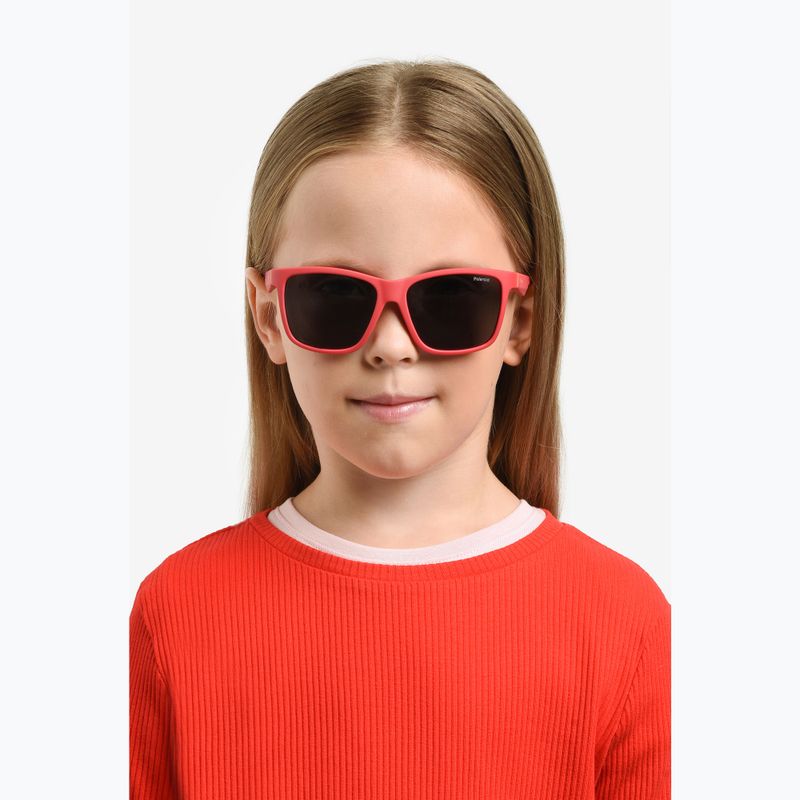 Окуляри сонцезахисні дитячі Polaroid PLD 8057/S matte red/grey polarized 6