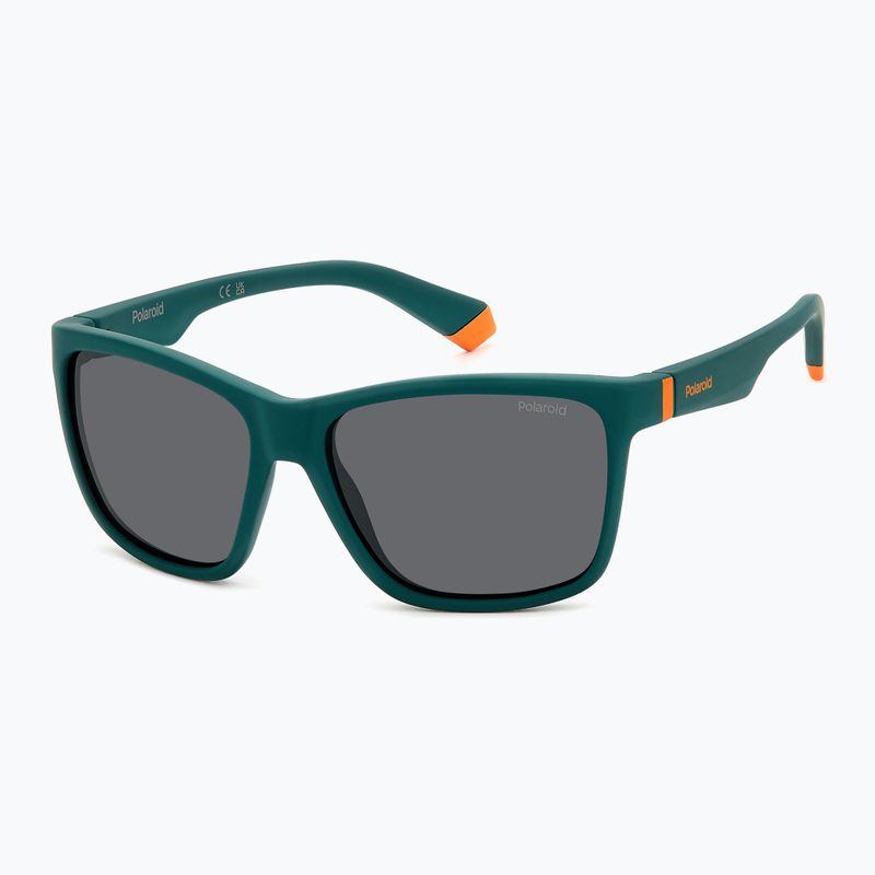 Окуляри сонцезахисні дитячі Polaroid PLD 8057/S matte green/grey polarized 2