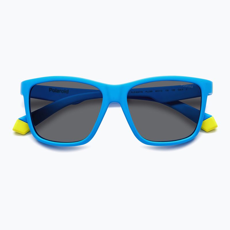 Окуляри сонцезахисні дитячі Polaroid PLD 8057/S matte blue/grey polarized 4