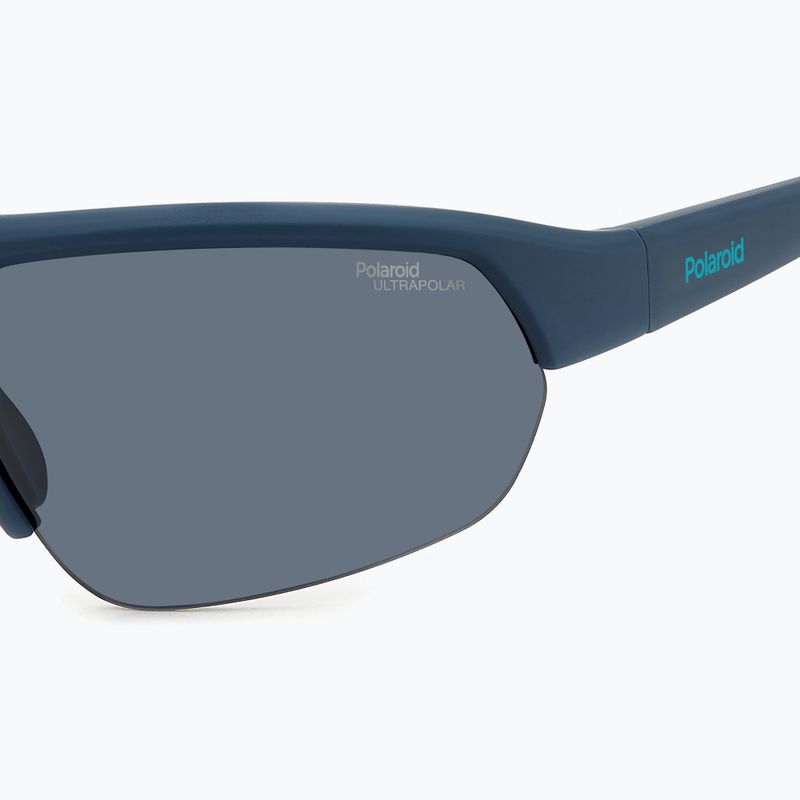 Окуляри сонцезахисні Polaroid PLD 7048/S matte blue/grey polarized high contrast 5