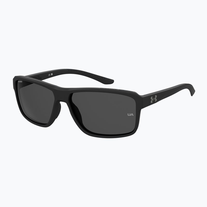 Окуляри сонцезахисні чоловічі Under Armour Kickoff S3 matte black/grey polarized 2