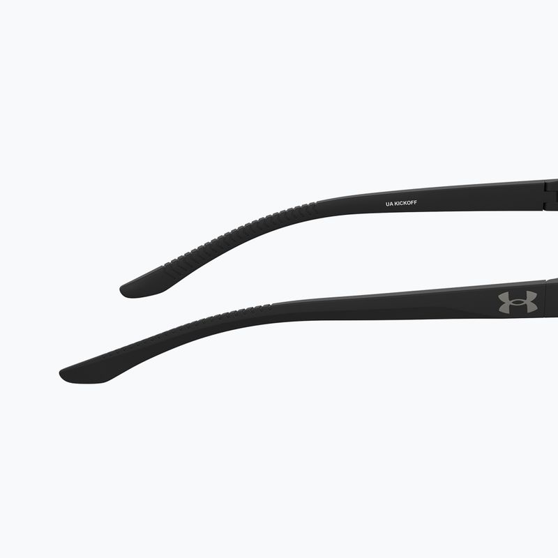 Чоловічі матові чорно-сірі поляризовані окуляри Under Armour Kickoff S3 8