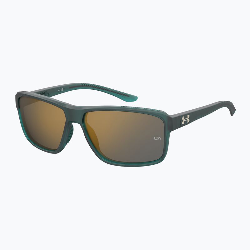 Окуляри сонцезахисні чоловічі Under Armour Kickoff S3 crystal teal/copper mirror 2