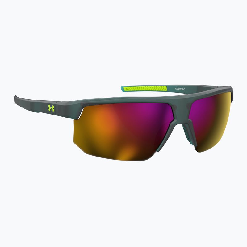 Чоловічі сонцезахисні окуляри Under Armour Driven/G S3 жовто-блакитні/рожеві дзеркальні