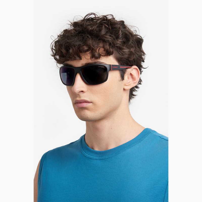 Окуляри сонцезахисні чоловічі Carrera 4018/S matte black red/green grey hight contrast anti reflex 8