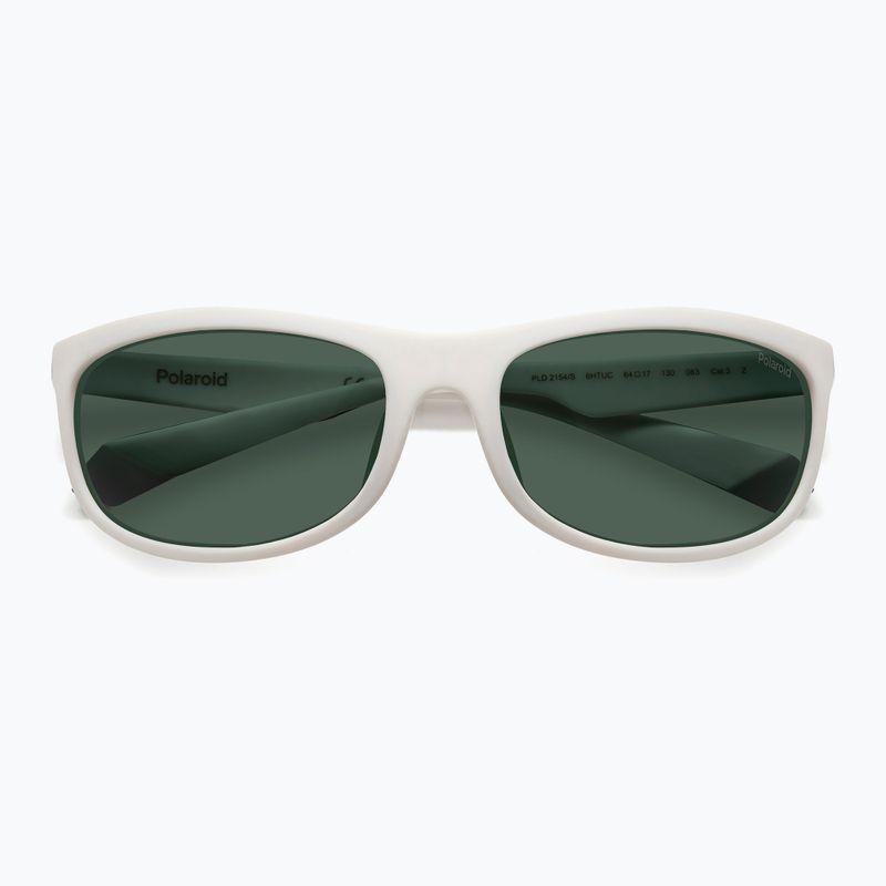Окуляри сонцезахисні Polaroid PLD 2154/S matte white/green polarized 4