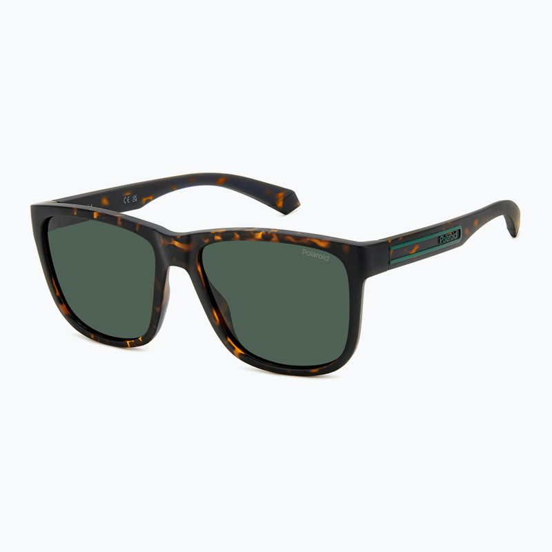 Окуляри сонцезахисні чоловічі Polaroid PLD 2155/S matte brown havana/green polarized 2