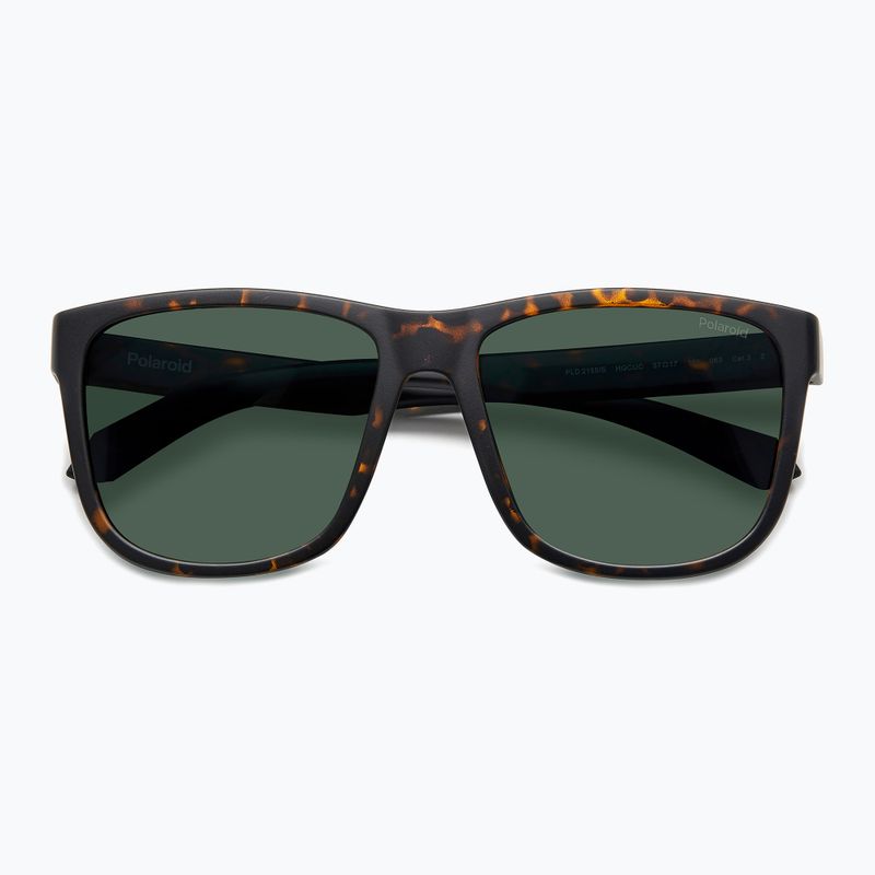 Окуляри сонцезахисні чоловічі Polaroid PLD 2155/S matte brown havana/green polarized 4