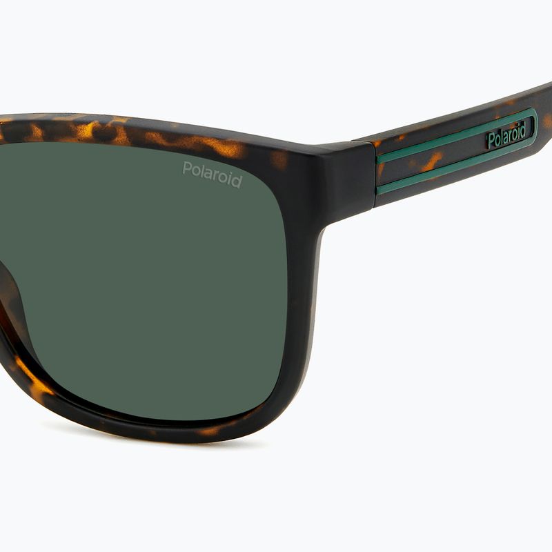 Окуляри сонцезахисні чоловічі Polaroid PLD 2155/S matte brown havana/green polarized 5