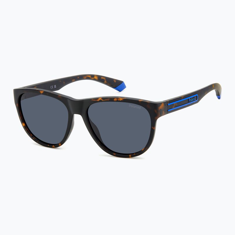 Окуляри сонцезахисні Polaroid PLD 2156/S matte brown havana/blue polarized 2