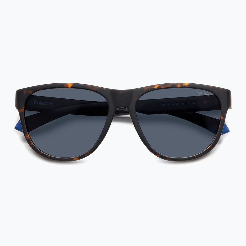 Окуляри сонцезахисні Polaroid PLD 2156/S matte brown havana/blue polarized 4