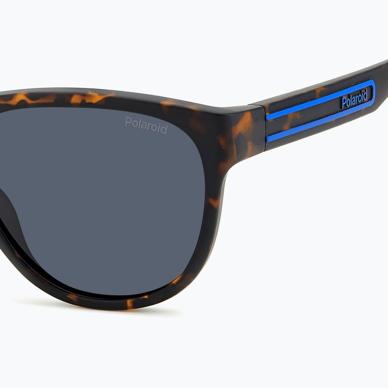 Окуляри сонцезахисні Polaroid PLD 2156/S matte brown havana/blue polarized 5