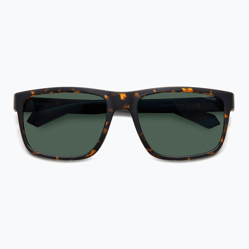 Окуляри сонцезахисні чоловічі Polaroid PLD 2157/S matte brown havana/green polarized 4