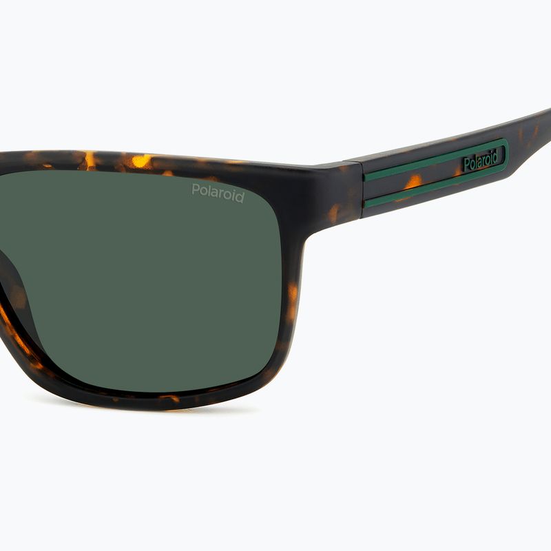 Окуляри сонцезахисні чоловічі Polaroid PLD 2157/S matte brown havana/green polarized 5