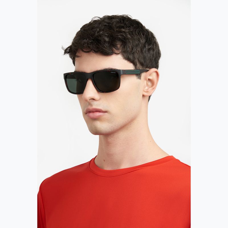 Окуляри сонцезахисні чоловічі Polaroid PLD 2157/S matte brown havana/green polarized 7