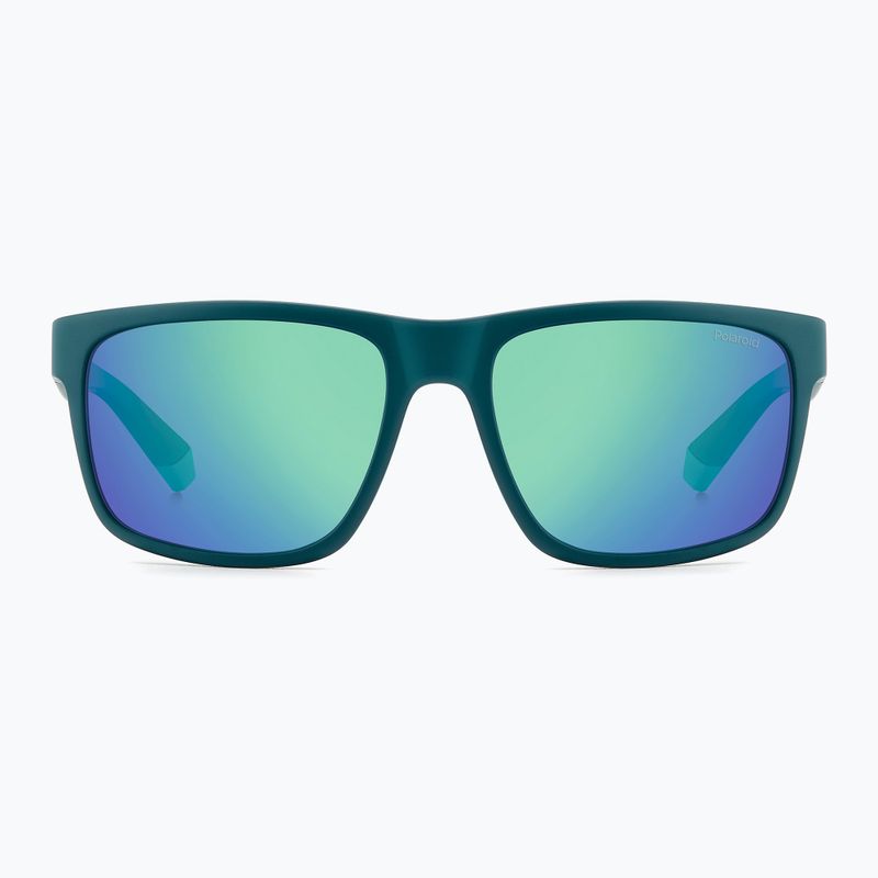 Окуляри сонцезахисні чоловічі Polaroid PLD 2157/S matte teal/greygreen mirror polarized 3