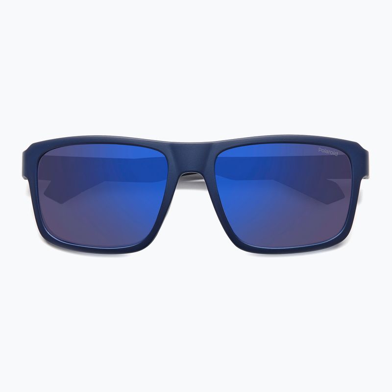 Окуляри сонцезахисні чоловічі Polaroid PLD 2158/S matte blue/blue mirror polarized 4