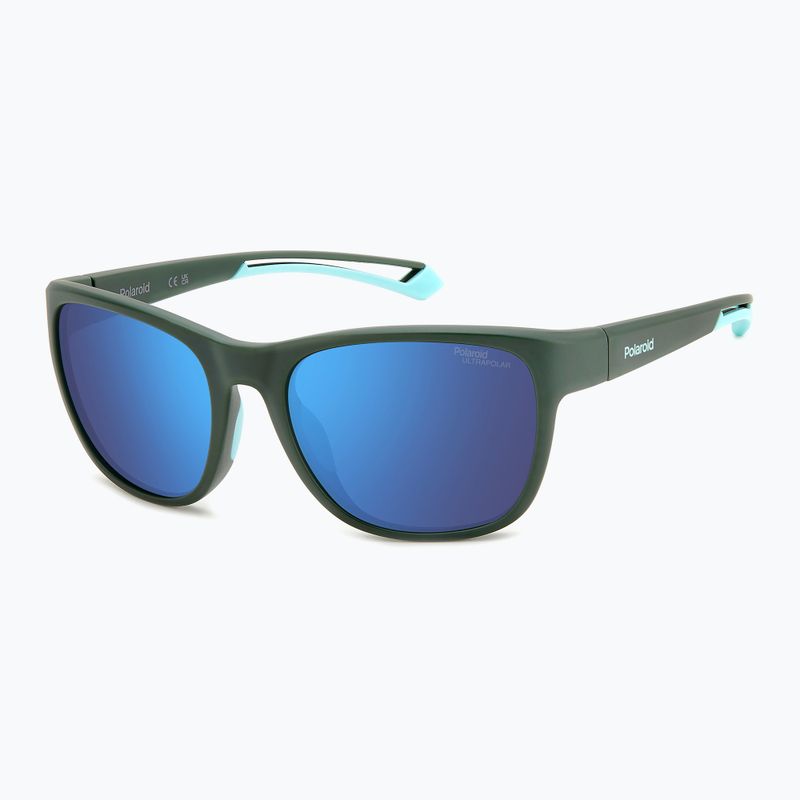 Окуляри сонцезахисні Polaroid PLD 7051/S matte green/blue mirror polarized high contrast 2
